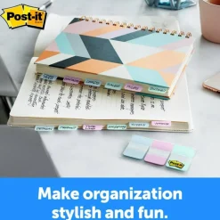 Post-it Pastel Color Tabs - 12 Tab(s)/Set - 1