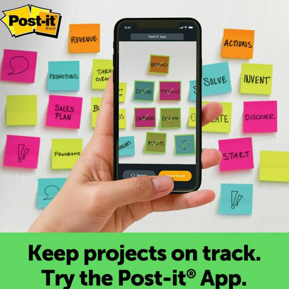 Post-it Self-Adhesive Easel Pad, 25" x 30", 30 Sheets Per Pad, Pack Of 6