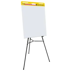 Post-it Super Sticky Easel Pads, 25 in x 30 in, 2 Pads, 30 Sheets/Pad, Grid Lined, Great for Virtual Teachers and Students, White