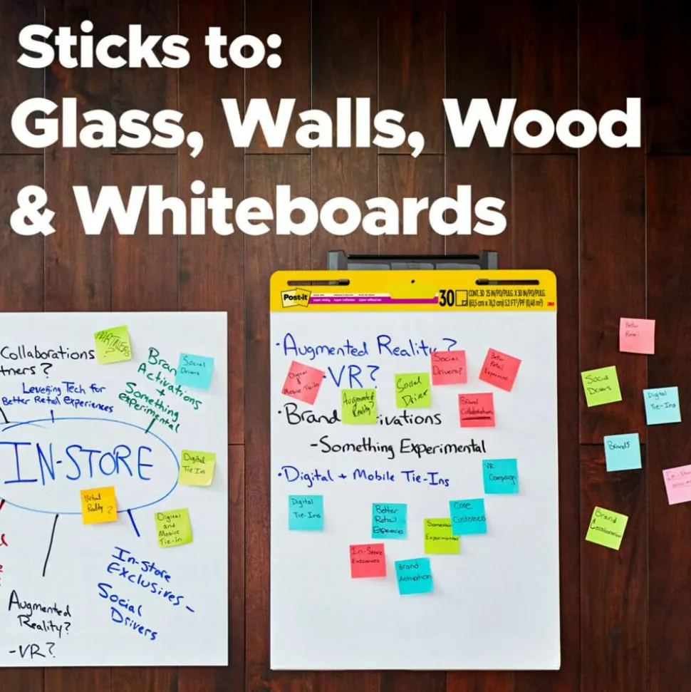 Post-it Super Sticky Easel Pads, 25" x 30", 1 Pad, 30 Sheets/Pad, School Supplies for Classrooms, White