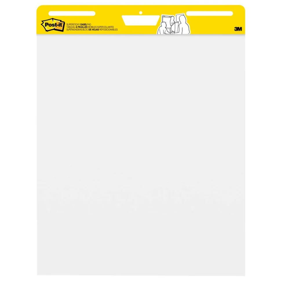 Post-it Super Sticky Easel Pads, 25" x 30", 8 Pads, 30 Sheets/Pad, School Supplies for Classrooms, White, 559VAD8PK