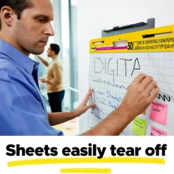 Post-it Super Sticky Easel Pad, 25 in x 30 in, 1 Pad, 30 Sheets/Pad, Great for Virtual Teachers and Students, White