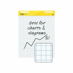 Post-it Super Sticky Easel Pad, 25 in x 30 in, 1 Pad, 30 Sheets/Pad, Great for Virtual Teachers and Students, White