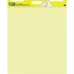 Post-it Super Sticky Easel Pad, 25 in x 30 in, 1 Pad, 30 Sheets/Pad, Great for Virtual Teachers and Students, Yellow