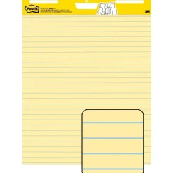 Post-it Super Sticky Easel Pad, 25 in x 30 in, 1 Pad, 30 Sheets/Pad, Great for Virtual Teachers and Students, Yellow
