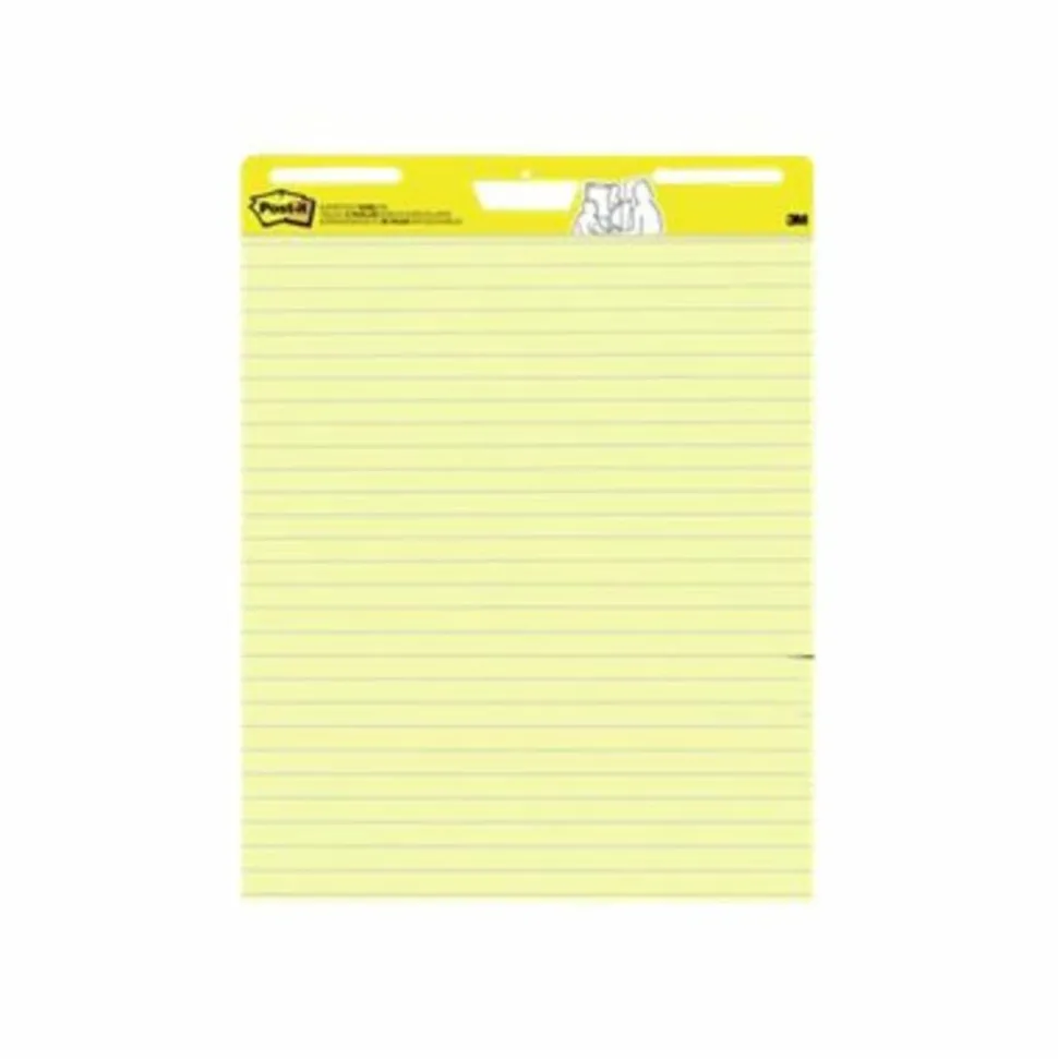 Post-it Super Sticky Easel Pad, 25 in x 30 in, 1 Pad, 30 Sheets/Pad, Great for Virtual Teachers and Students, Yellow