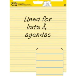 Post-it Super Sticky Easel Pad, 25 in x 30 in, 1 Pad, 30 Sheets/Pad, Great for Virtual Teachers and Students, Yellow