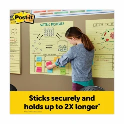 Post-it Super Sticky Easel Pads, 25 in x 30 in, 2 Pads, 30 Sheets/Pad, Great for Virtual Teachers and Students, Yellow