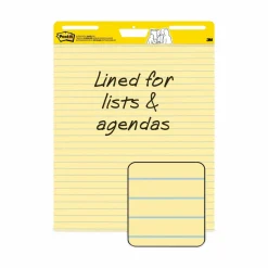 Post-it Super Sticky Easel Pads, 25 in x 30 in, 2 Pads, 30 Sheets/Pad, Great for Virtual Teachers and Students, Yellow