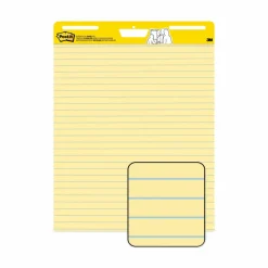 Post-it Super Sticky Easel Pads, 25 in x 30 in, 2 Pads, 30 Sheets/Pad, Great for Virtual Teachers and Students, Yellow