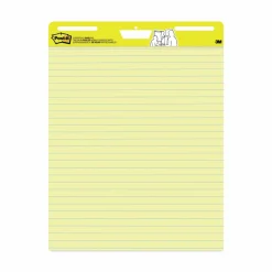 Post-it Super Sticky Easel Pads, 25 in x 30 in, 2 Pads, 30 Sheets/Pad, Great for Virtual Teachers and Students, Yellow
