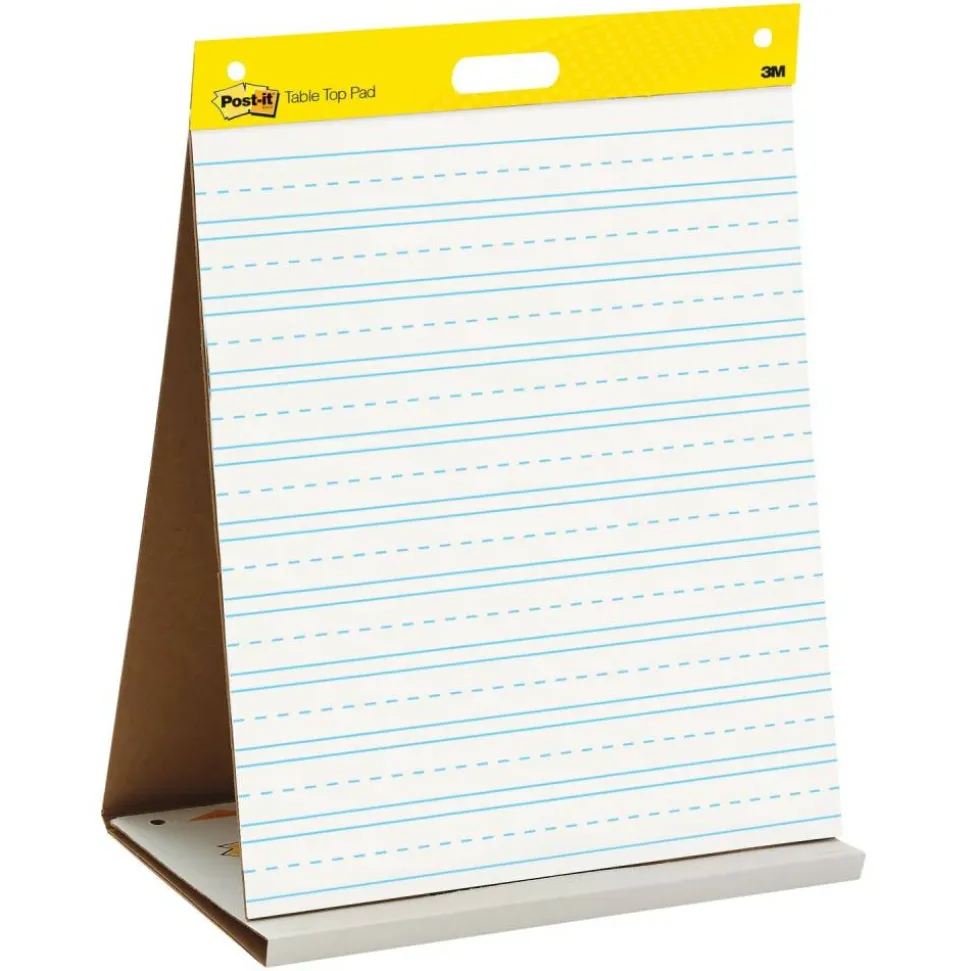 Post-it Super Sticky Easel Pad, 20 in x 23 in, 1 Pad, 20 Sheets/Pad, Primary Ruled, Great for Virtual Teachers and Students, White
