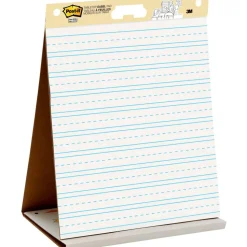 Post-it Super Sticky Easel Pad, 20 in x 23 in, 1 Pad, 20 Sheets/Pad, Primary Ruled, Great for Virtual Teachers and Students, White