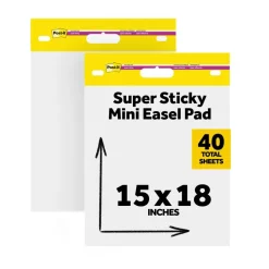 Post-it Super Sticky Mini Easel Pads, 15