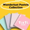 Post-it Super Sticky Mini Notes 622-18SSNRP-CP, Wanderlust Pastels, 1 7/8 in x 1 7/8 in, 100% PEFC