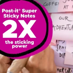 Post-it Super Sticky Mini Notes 622-18SSNRP-CP, Wanderlust Pastels, 1 7/8 in x 1 7/8 in, 100% PEFC