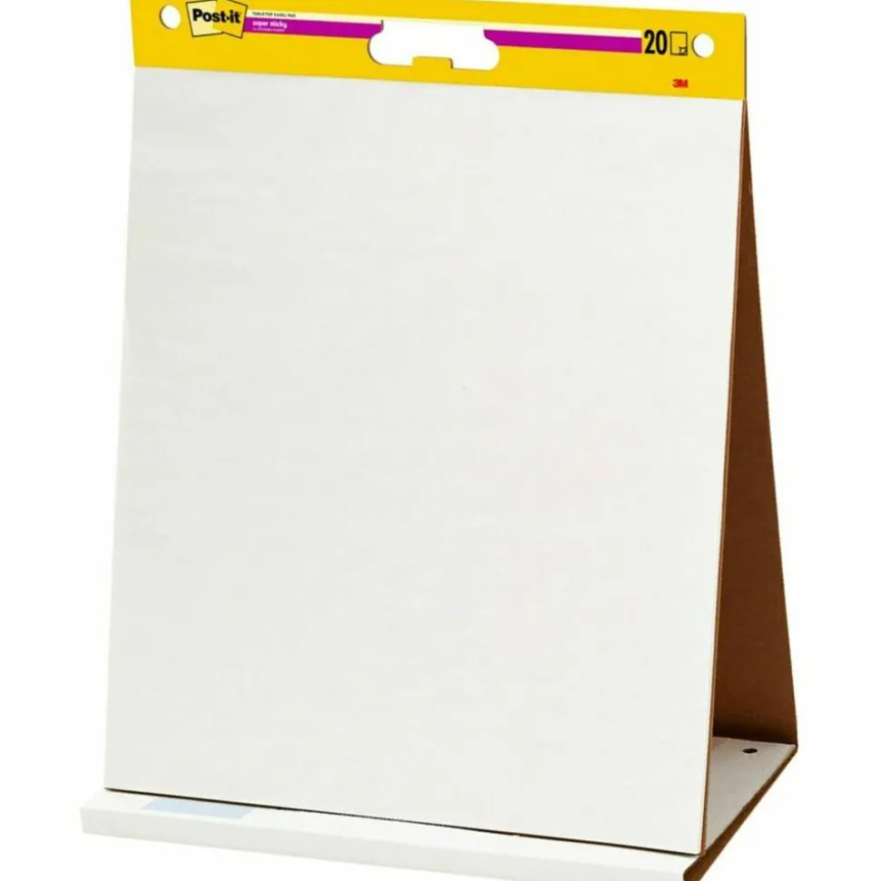 Post-it Super Sticky Tabletop Easel Pad, 20" x 23", 1 Pad, 20 Sheets/Pad, School Supplies for Classrooms, White