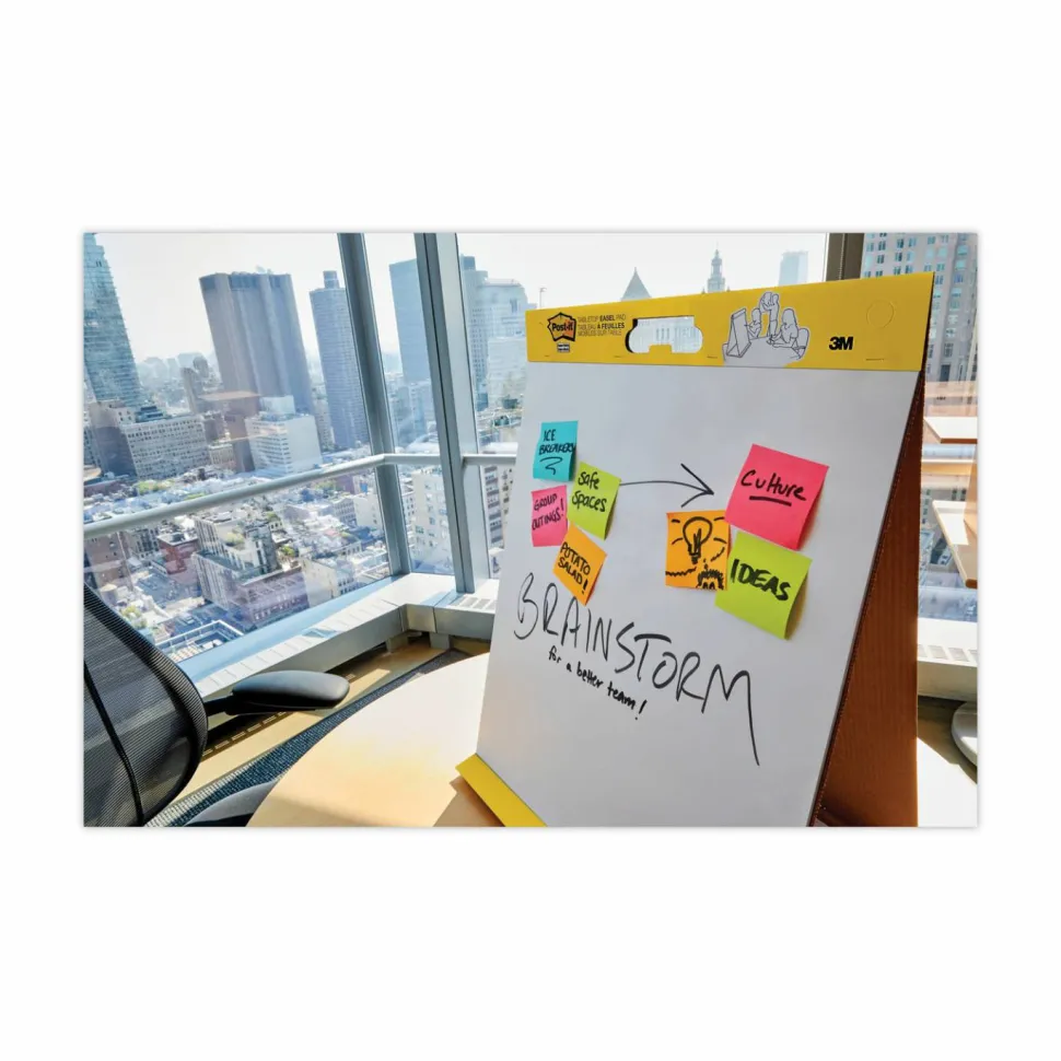 Post-it Super Sticky Tabletop Easel Pad, 20" x 23", 1 Pad, 20 Sheets/Pad, School Supplies for Classrooms, White