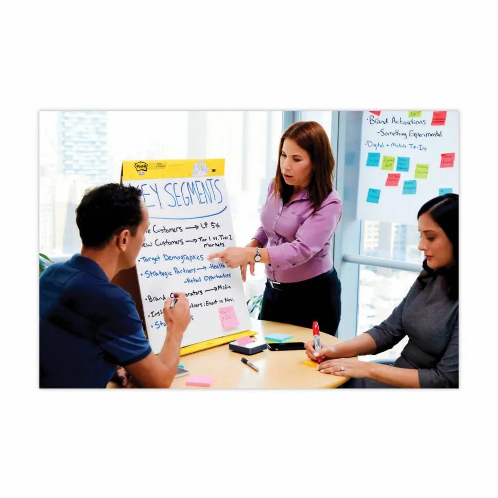 Post-it Super Sticky Tabletop Easel Pad, 20" x 23", 1 Pad, 20 Sheets/Pad, School Supplies for Classrooms, White
