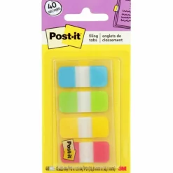 Post-it Tabs, .625 in. x 1.5 in., Pack of 40 Tabs