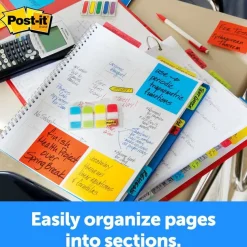 Post-it Tabs, .625 in. x 1.5 in., Pack of 40 Tabs