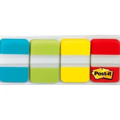 Post-it Tabs, 1 in. x 1.5 in., 1 Pack, 88 Tabs/Pack, Assorted Colors, School Supplies for Students, Tabs for Textbooks and Notebooks