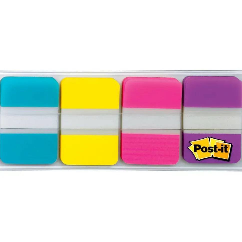 Post-it Tabs, 1 in. x 1.5 in., 1 Pack, 88 Tabs/Pack, Assorted Colors, Back to School Supplies for Students, Tabs for Textbooks and Notebooks