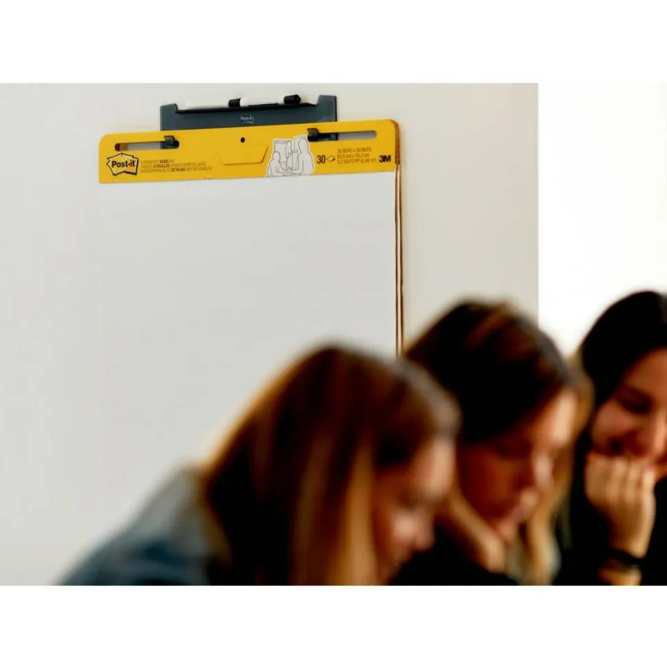 Post-it Wall Easel, Portable, 3" x 15", Black, Pack Of 2