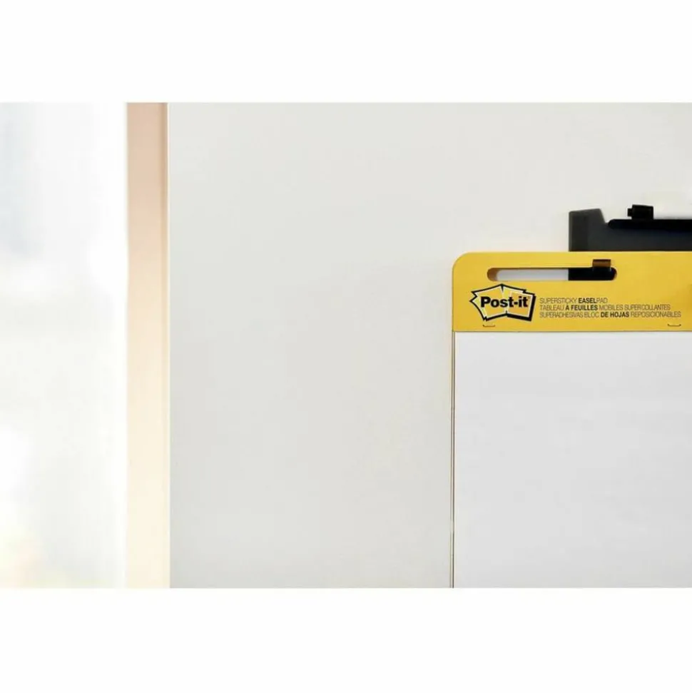 Post-it Wall Easel, Portable, 3" x 15", Black, Pack Of 2