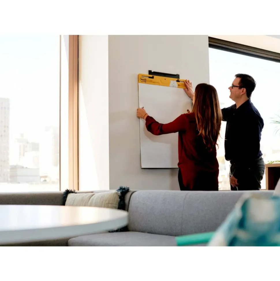 Post-it Wall Easel, Portable, 3" x 15", Black, Pack Of 2