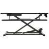P10 Pneumatic Standing Desk Riser Converter With Keyboard Tray, 20"H x 31-1/2"W x 25"D, Black