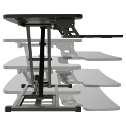 P10 Pneumatic Standing Desk Riser Converter With Keyboard Tray, 20