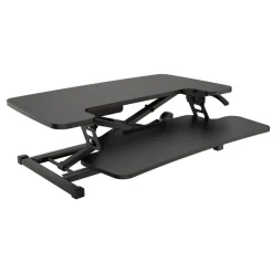 P10 Pneumatic Standing Desk Riser Converter With Keyboard Tray, 20
