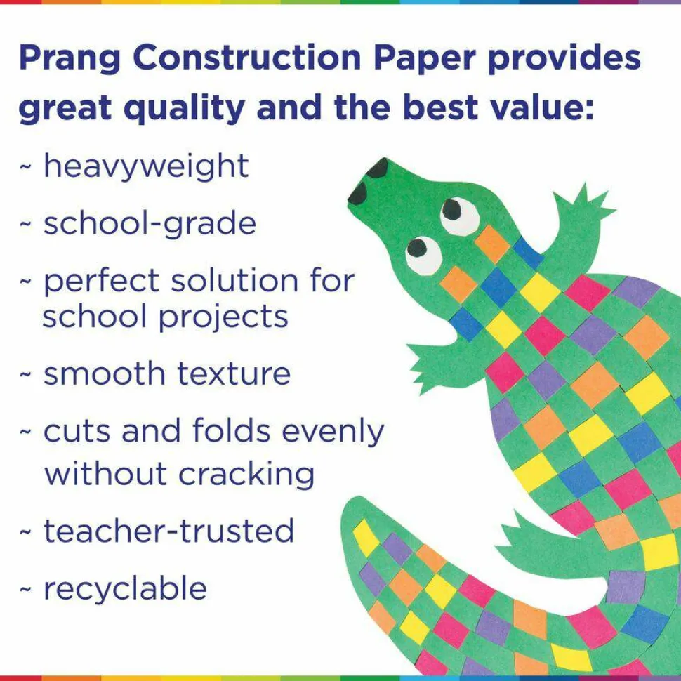 Prang Construction Paper, 9" x 12", Blue, Pack Of 50
