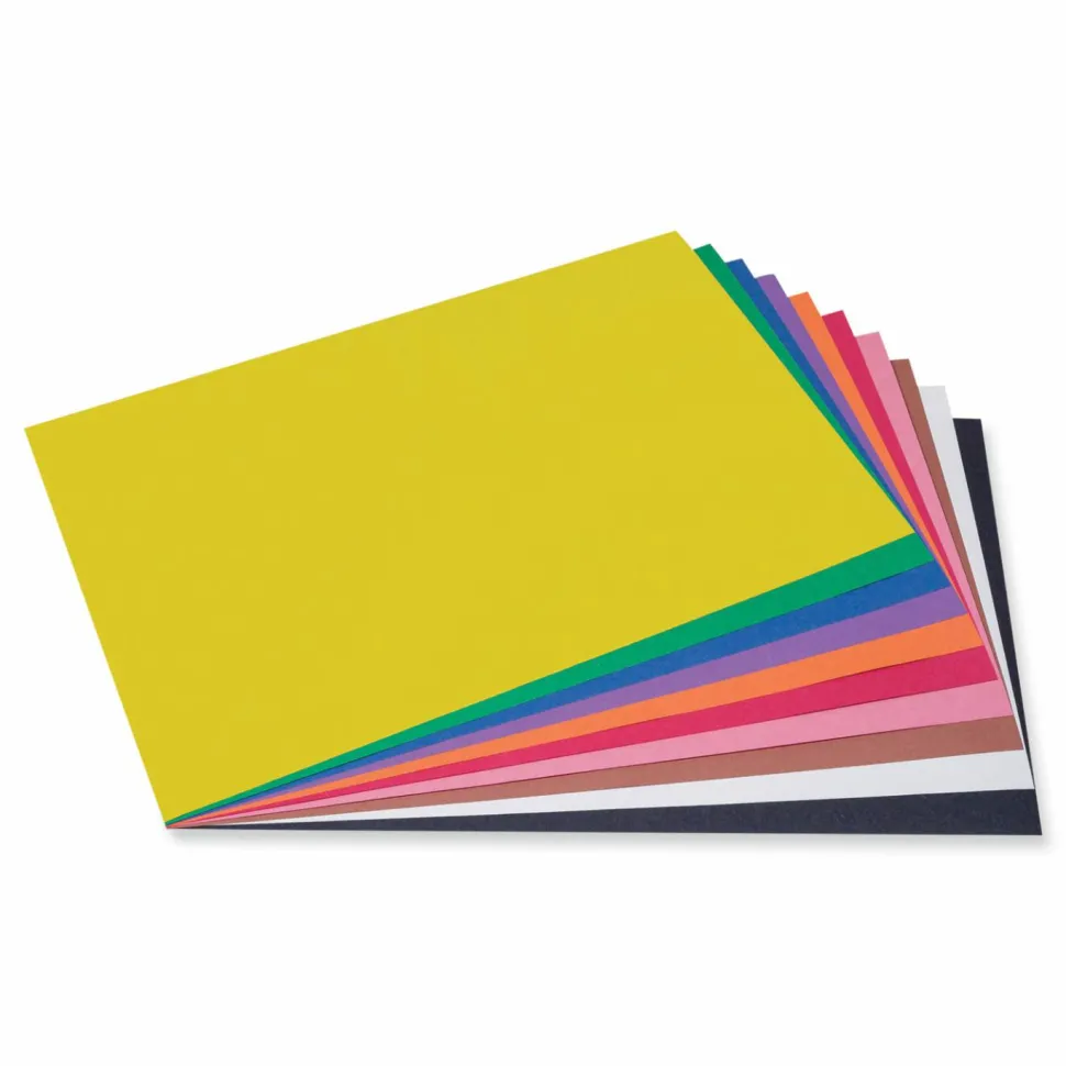 Prang Construction Paper, 12" x 18", Assorted, Pack Of 50