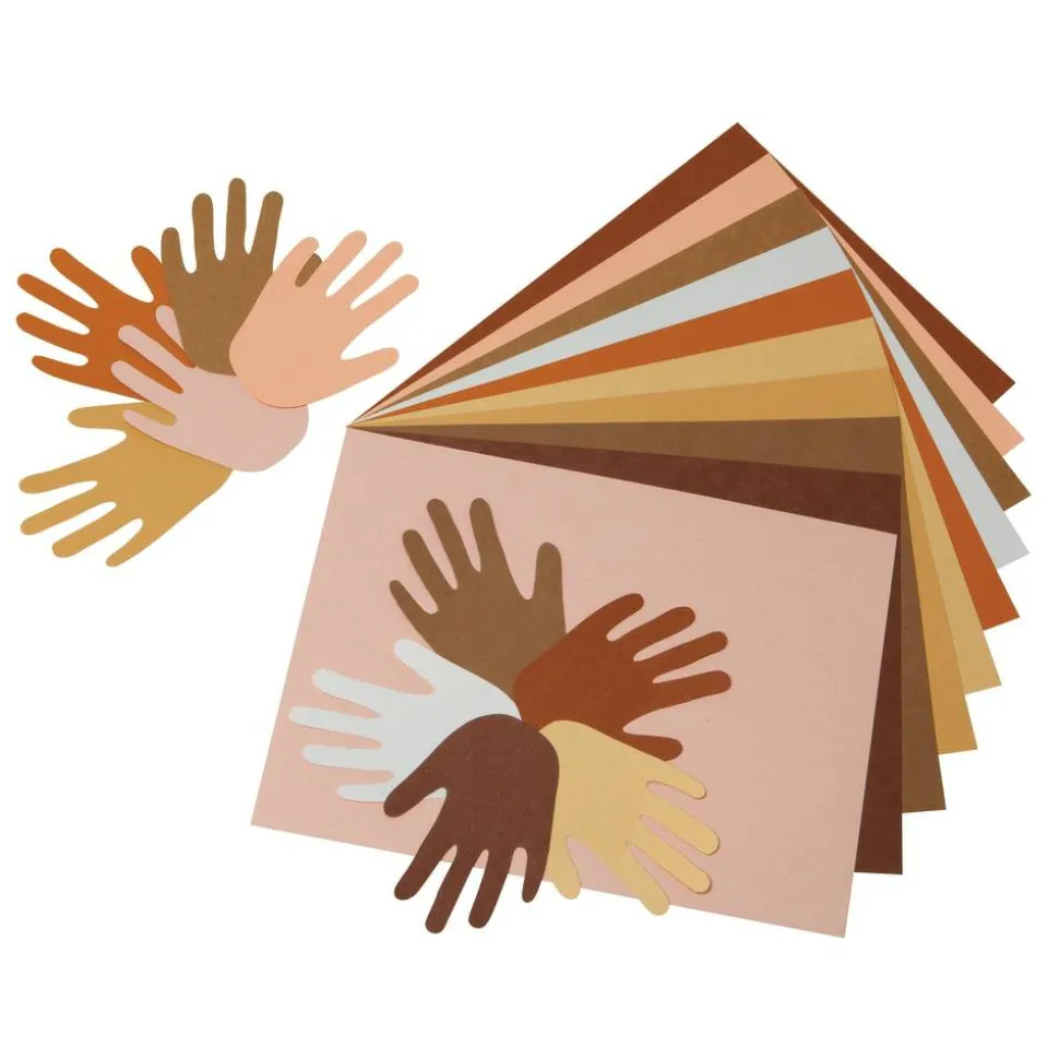 Prang Multicultural Construction Paper, 12" x 18", Assorted Colors, Pack Of 50
