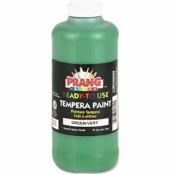 Prang Ready-to-Use Tempera Paint, Green, 16 oz Dispenser-Cap Bottle