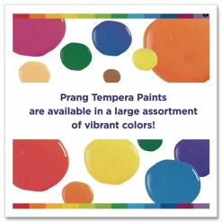 Prang Ready-To-Use Tempera Paint, 16 Oz., Assorted Colors, Pack Of 12