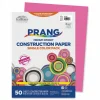 Prang SunWorks Construction Paper, 50 lb Text Weight, 9 x 12, Hot Pink, 50/Pack
