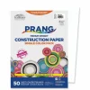 Prang SunWorks Construction Paper, 50 lb Text Weight, 9 x 12, Bright White, 50/Pack