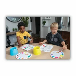 Prang Washable Paint, 12 Assorted Colors, 16 oz Dispenser-Cap Bottle, 12/Pack
