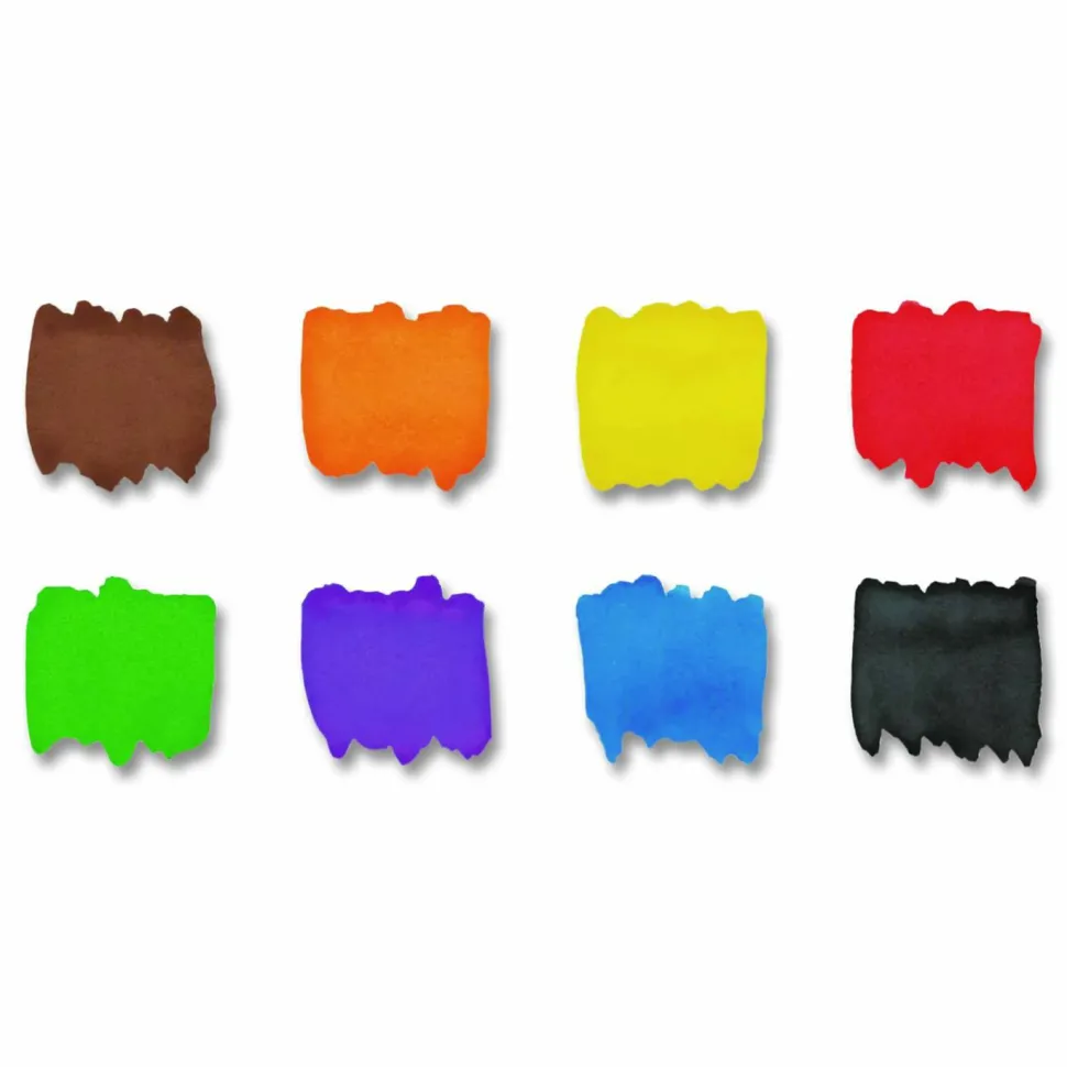Prang Watercolor Oval Set With Brush, Assorted, Set Of 8 Colors