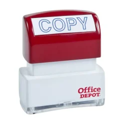 Pre-Inked Message Stamp, "Copy", Blue