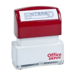 Pre-Inked Message Stamp, "Entered", Blue