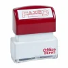 Pre-Inked Message Stamp, "Faxed", Red