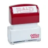 Pre-Inked Message Stamp, "Paid", Red