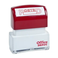 Pre-Inked Message Stamp, "Posted", Red