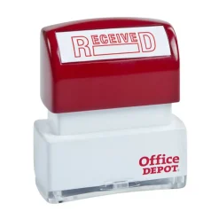 Pre-Inked Message Stamp, "Received", Red