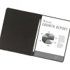 Pressboard Report Covers With Fasteners, 50% Recycled, Black, Pack Of 5