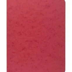 Pressboard Side-Bound Report Binders With Fasteners, Executive Red, 60% Recycled, Pack Of 10
